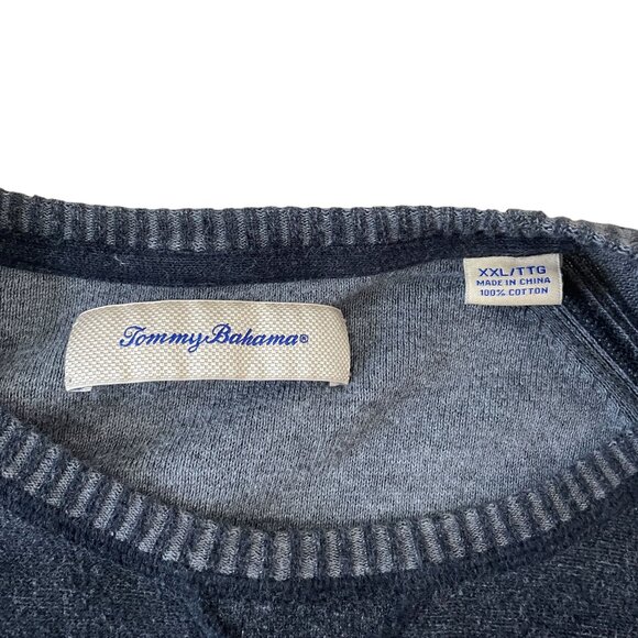 Tommy Bahama Sweatshirt Men's Size 2XL XXL Gray Cotton Beach Travel Vacation - Picture 2 of 5